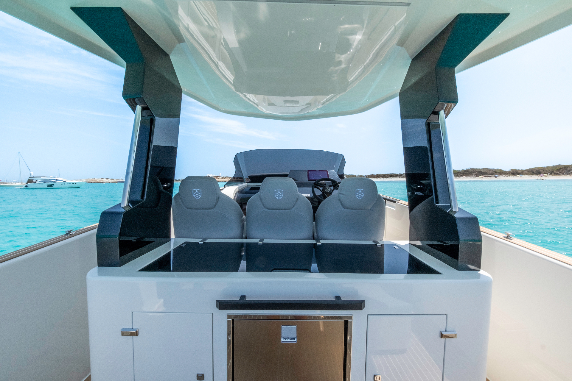 Cockpit seats. Premium comfort for long voyages.